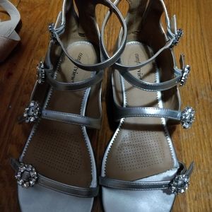 Comfort View Silver Sandals
